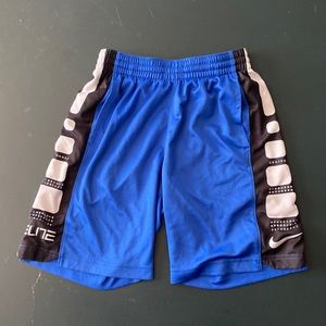 Blue Nike athletic shorts